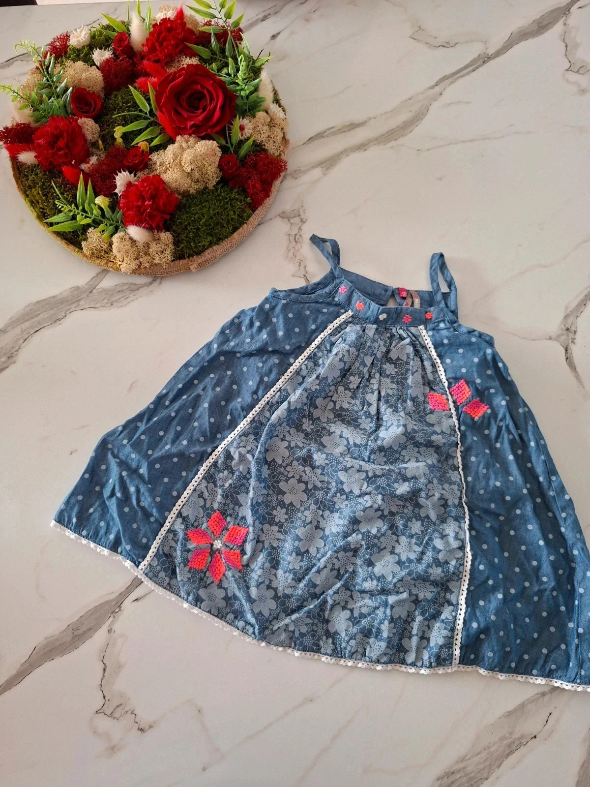 Floral dress - 12 months 74cm - Orchestra